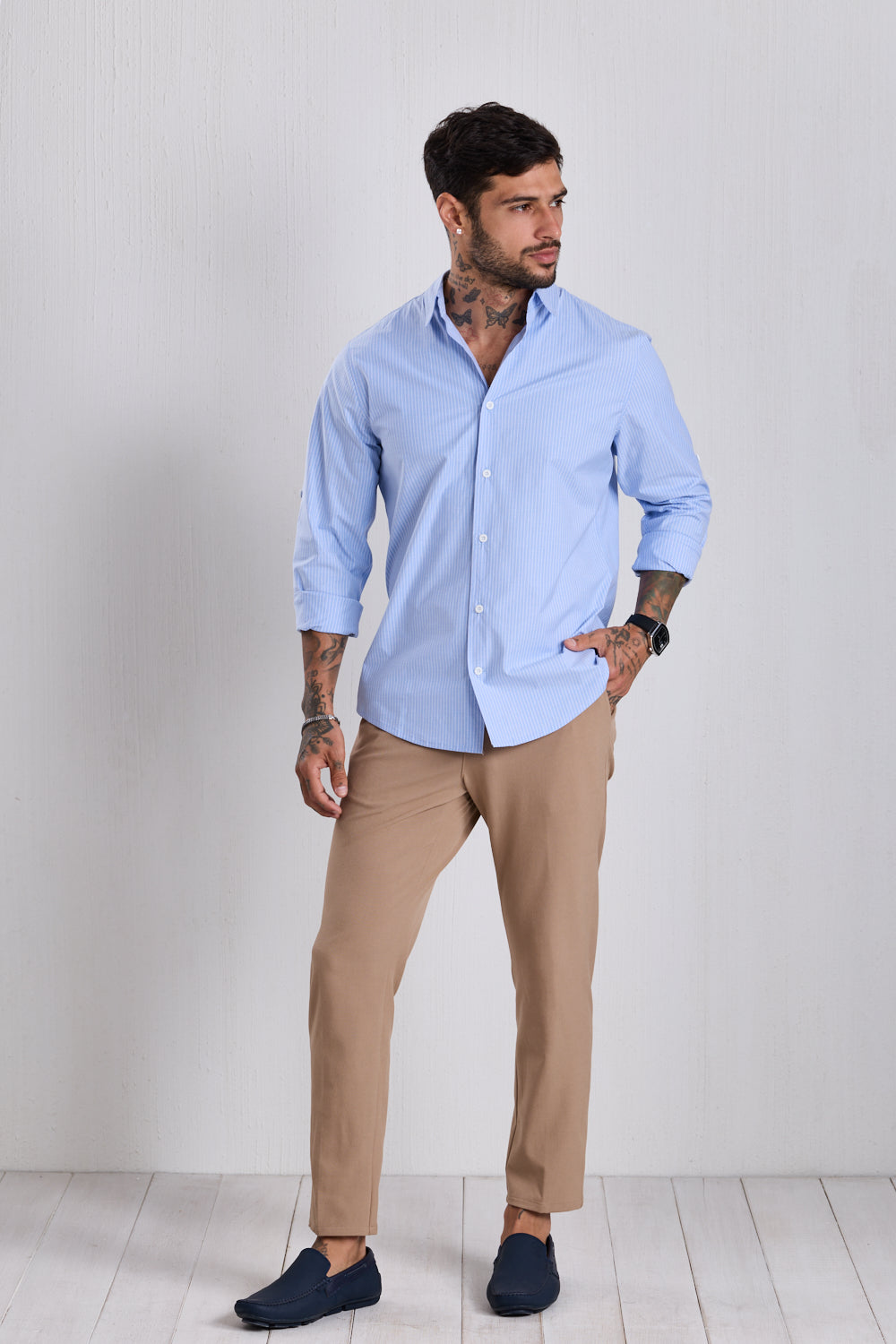 CAMISA FARINA A RAYAS