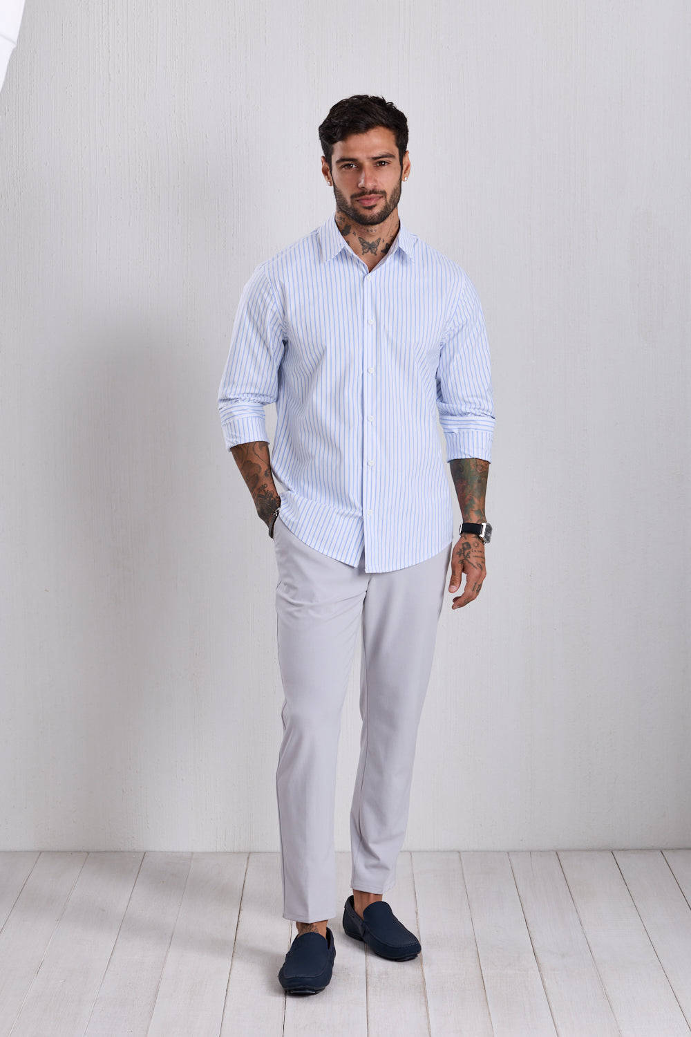 CAMISA FARINA A RAYAS