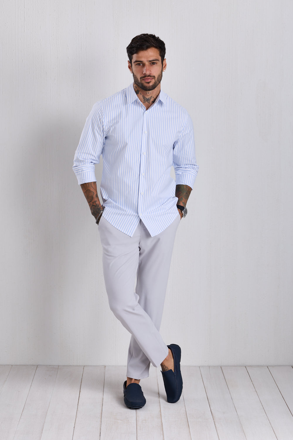 CAMISA FARINA A RAYAS