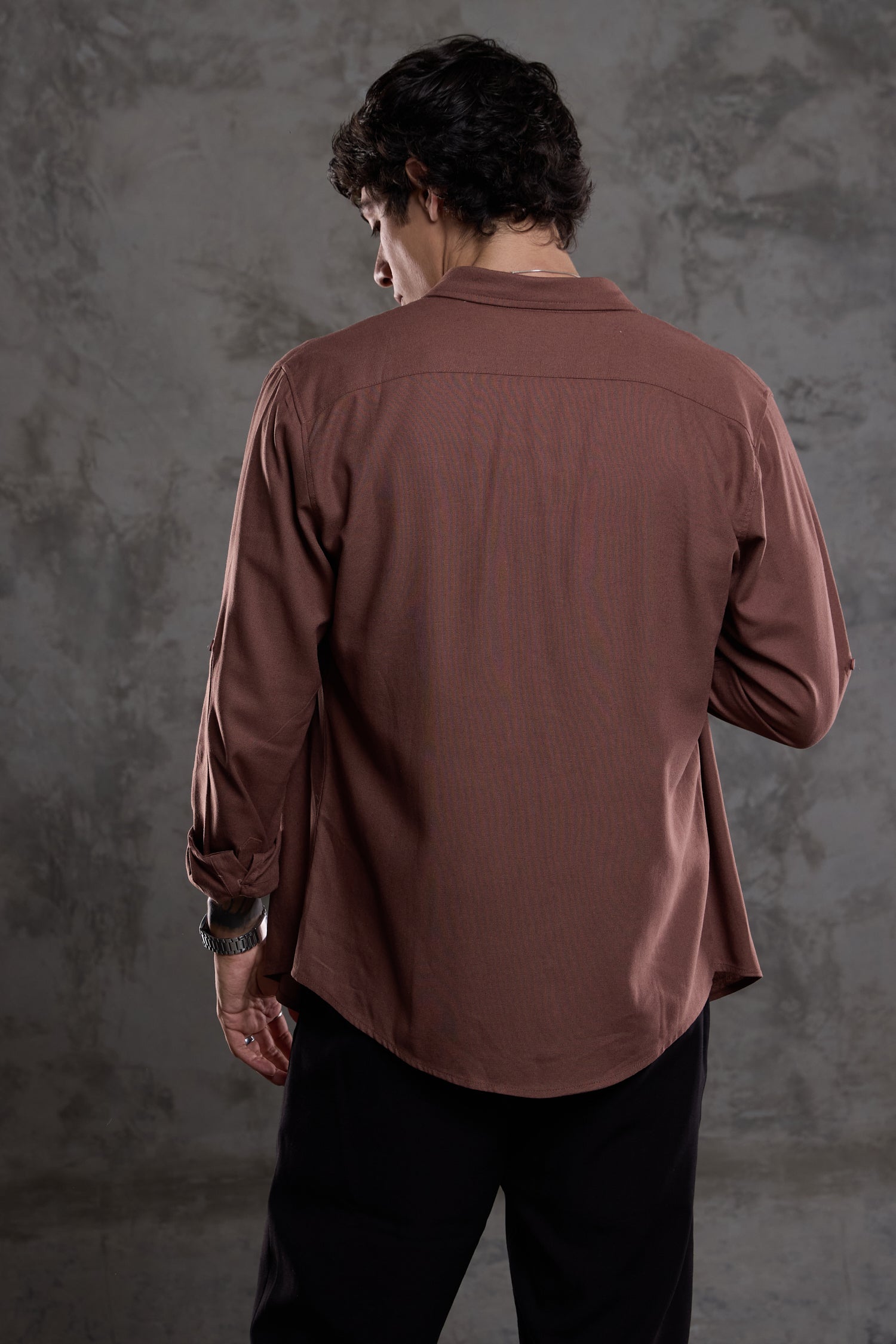 CAMISA FARINA MARRON
