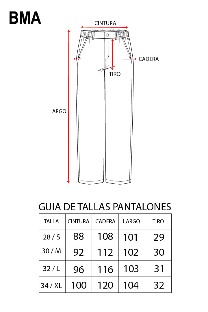 BOSS PANTALON RECTO AZUL